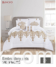 Cortinas de bordado de lujo de lujo al por mayor Cortina transparente blanca para sala de estar